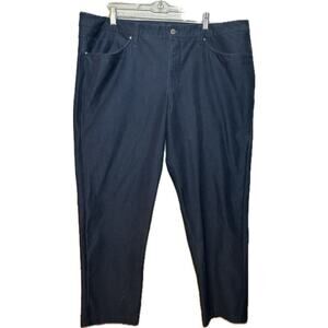 LULULEMON ABC straight Leg Pants Mens Sz 40 Navy Blue Warptreme Athleisure‎